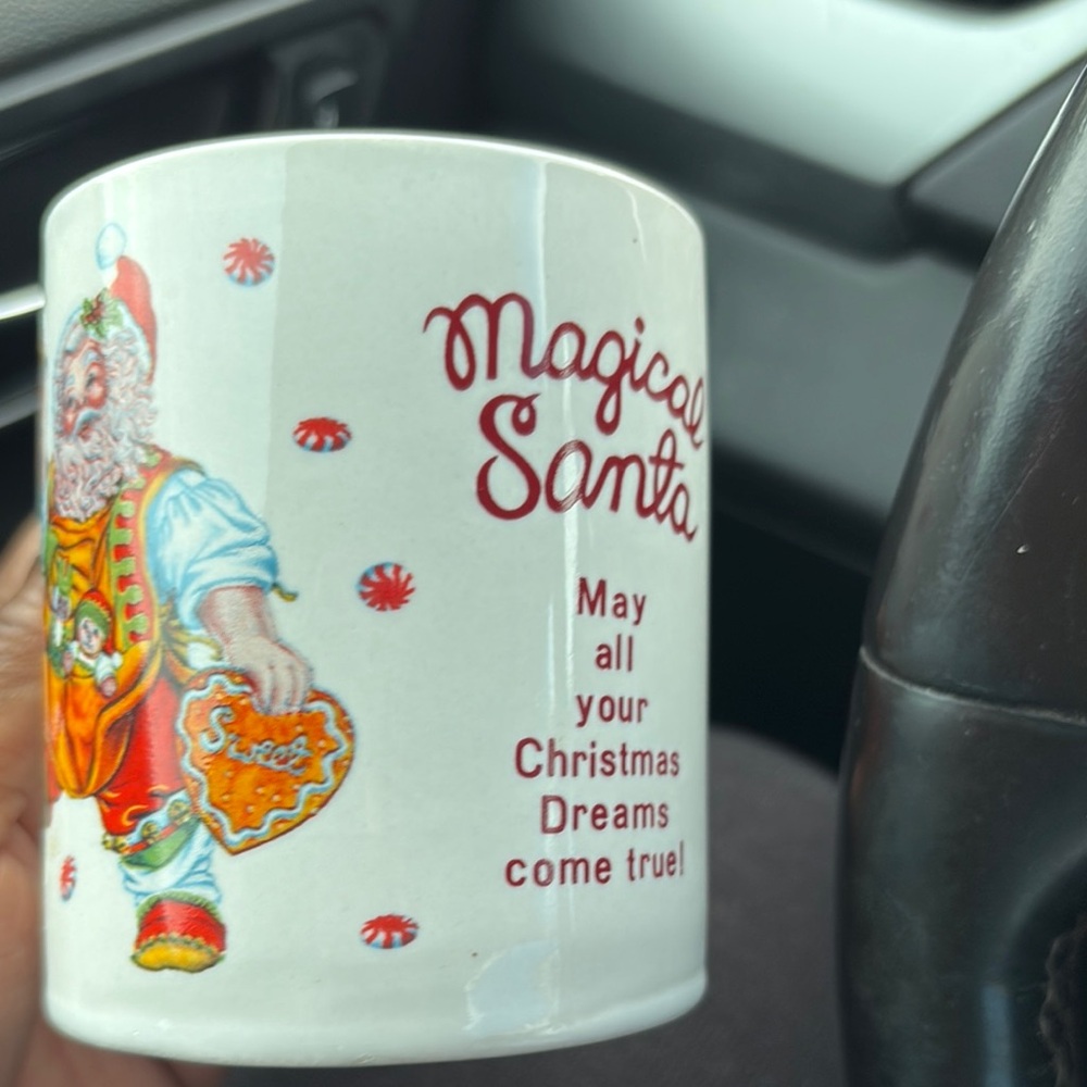 Sakura Magical Santa Mug - White and Red